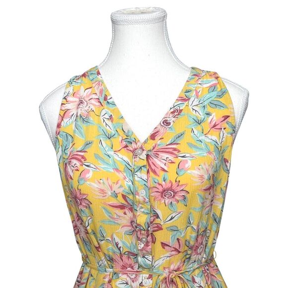 Loft Beach Yellow Floral Dress - Picture 2 of 7